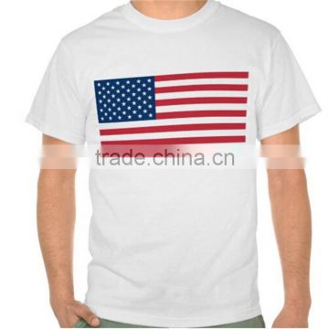 2016 new fashion 100 % cotton T-shirt with American flag