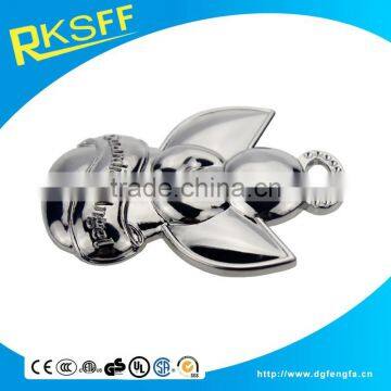 Rivet Angel Shape Metal Logo With Zinc Alloy photo-4