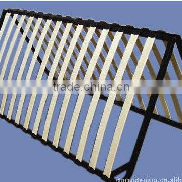 heze kaixin metal slat bed base with bent wooden slat