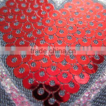 2016 heat transfer holofoil sequined motifs