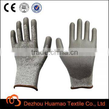 hand gloves pu coated nylon work gloves