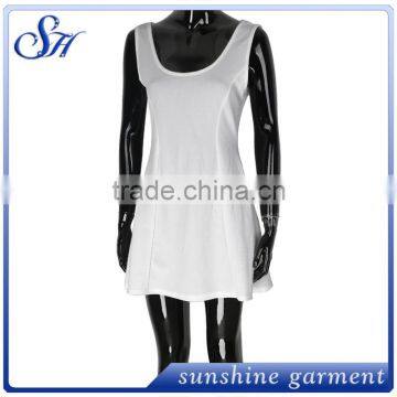 Women's Summer Sleeveless Loose T-Shirt Dress photo-2