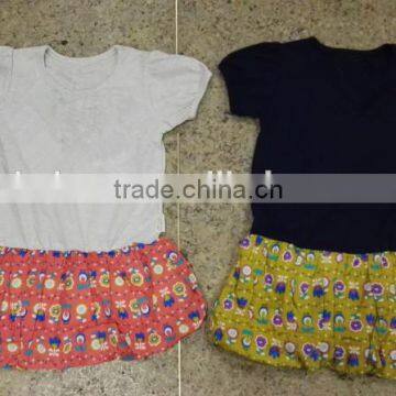 Yiwu stocks lots girl's high quality bubble dress