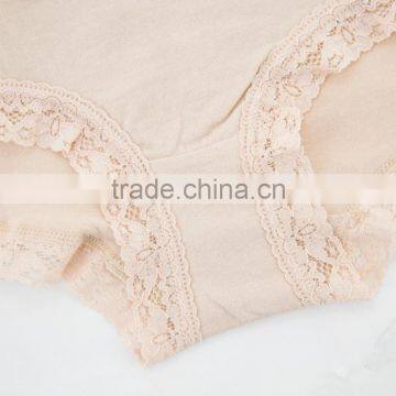 Cheapest Factory 95% Cotton 5% Spandex With Lace Custom Sexy Fancy Woman Underwear photo-3