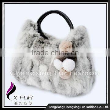 CX-H-36A New Design Genuine Rabbit Fur Women Handbags