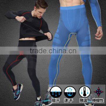 new style quick dry elastic male mens sports training fitness skinny compresssion tights wholesale