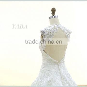 Backless Embroidery Lace Sweetheart Wedding Dress Bridal photo-4