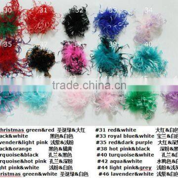 China wholesale multicolor decotation curly ostrich feather for decoration or accessories