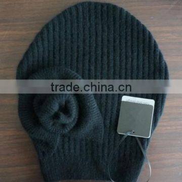 French style cashmere knitted hat beanie crochet hat