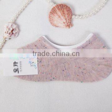 Zm40580b Summer Invisible Cotton Socks Ladies Pure Color Low-cut Liners Socks photo-3