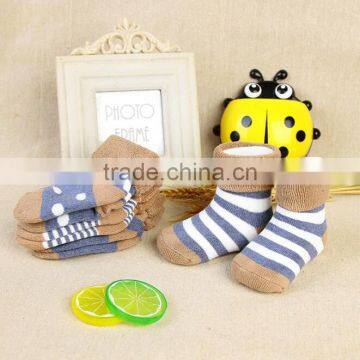 Zm53066a Striped Folded Cuff Children School Cotton Socks photo-6