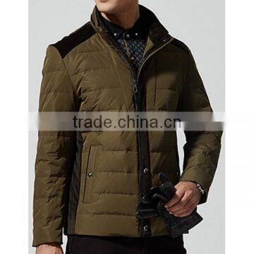 2015 Factory Price Men's Black Sheepskin Leather Jacket Down Jacket Spring Season photo-3
