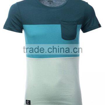 Combination Color Blank Pocket Cool Shirt For Men