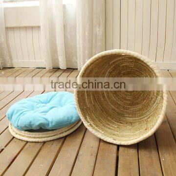 R1906H Straw Products For Pet Lgloo Wicker Cat Bed Pet Carrier Basket House photo-2