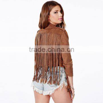 2017 Latest Designs Lady Casual Fashion Women Leather Winter Jacket Women photo-2