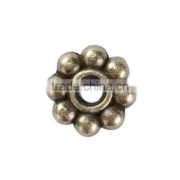 Zinc Based Alloy Spacer Beads Flower Antique Bronze