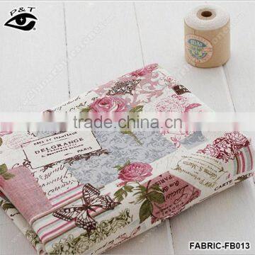 Superior Flower Printing Canvas Fabric Cotton/Linen Fabric Patchwork Zakka Fabric Household Textile Cloth