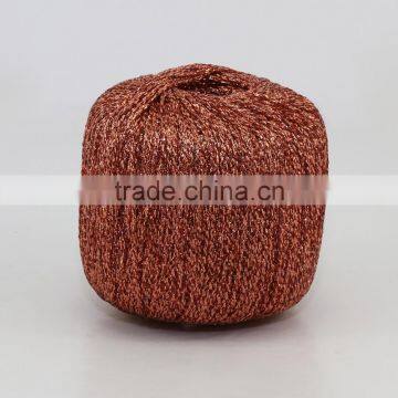 knitting metallic yarn