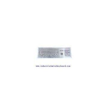 Outdoor Industrial Keyboard With Mini Optical Trackball , IP67 Waterproof