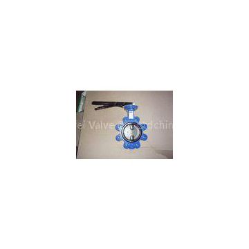 Easy Installation BS4504 PN10 / PN16 Flange Standard Cast Iron Lug Butterfly Valve