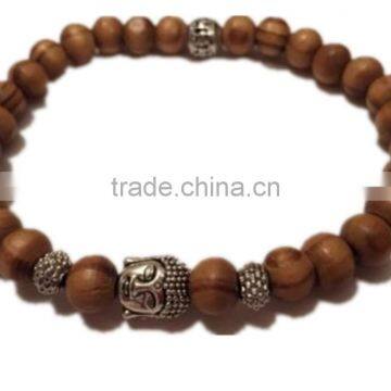 2015 fashion DIY Buddha wood Yu Ga Bracelet