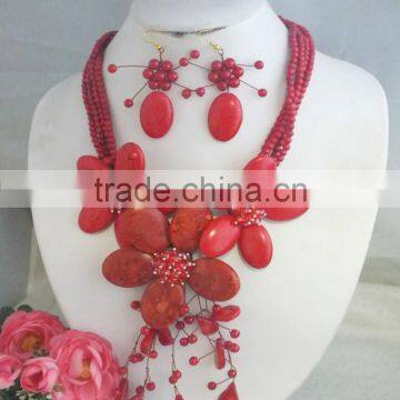 A-4198 Fashion Wedding Jewelry Set With Shell Necklace