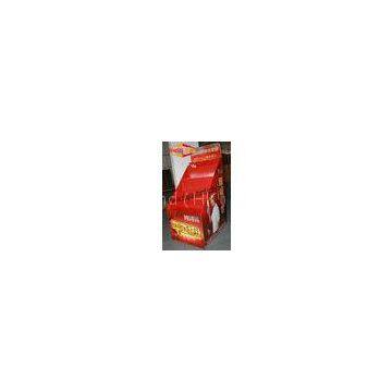trapezoidal floor Corrugated Pop cardboard display for cups