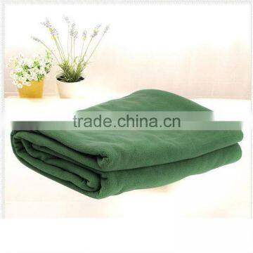 China textile 100 polyester fleece microfiber army blanket