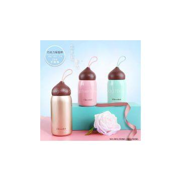 Vacuum flask small stainless steel fashion lovely bottle thermos travel mug