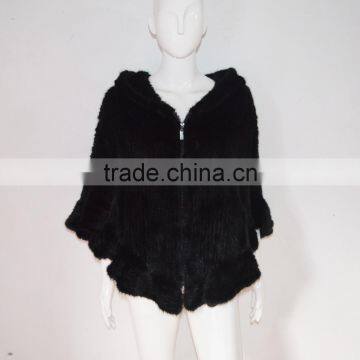 SJ467 Quick Shipping Import Mink Fur Ponchos Cape