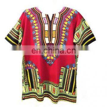 2017 new african fashion designs women traditional print boho dashiki shirts