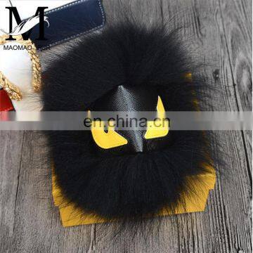 2016 New Style Fur Accessories Monster Fur Keychain / Large Raccoon Fur Monster Keychain