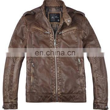 2015 new style mens cheap faux leather jacket