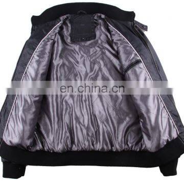 Fashion Diamond Quilted Mens Spring Handsome Biker Leather Jacket photo-2