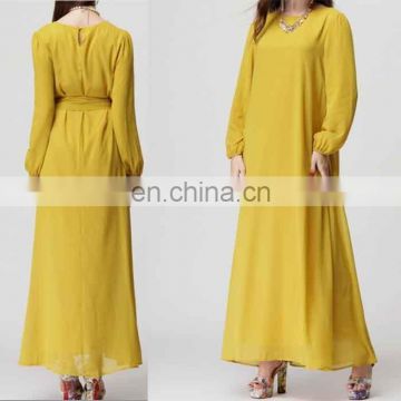 Wholesale long sleeves muslim women party dress