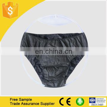 Black Color Non woven Comfortable Disposable Underwear