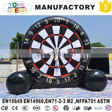 Outdoor inflatable soccer dart shooting sport game