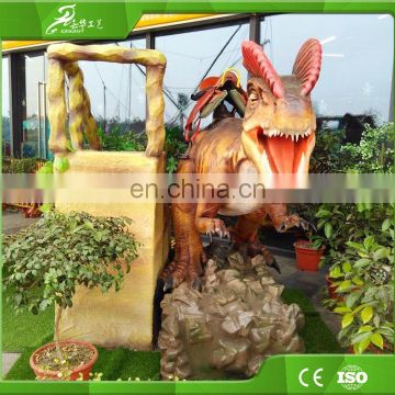 High Emulation Outdoor Amusement Walking Dinosaur Kiddie Ride for Sale