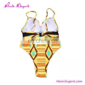 2017 Factory South Africa Printed Swimwear Women Sexy One-Piece Bathing Suit photo-4