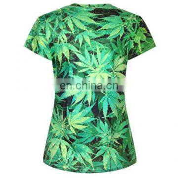 Golden Supplier Green Color Cheap Women Custom T Shirt Printing Casual Wear Tee Shirt photo-4