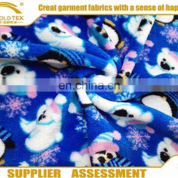 Wholesale Polyester flannel printed fabric for blanket