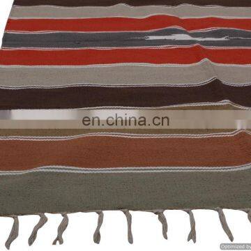 Cotton Dariya Hand Woven Beach Throw Hippie Carpet Handmade Rugs Yoga Mat photo-3