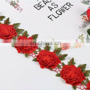 2018 New Arrival Embroidery Designs 3d Flower Lace for Clothes photo-2