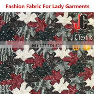 Stretch Fabric Recycled Polyester Rayon Spandex T/R Yarn Dyed Jacquard Stretch Knit Polyester Fabric photo-4