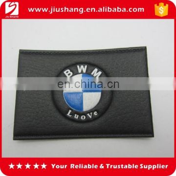 Custom main leather label for car with branded logo