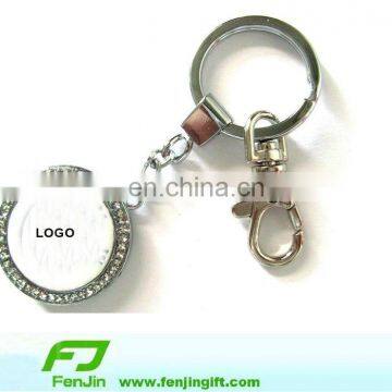 diamond fashion car logo metal keychain