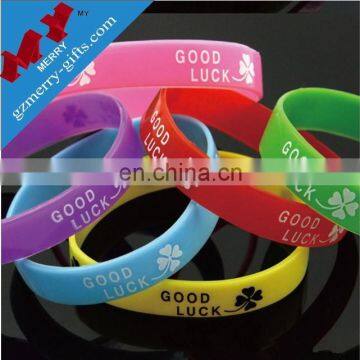 Guangzhou factory colorful printing silicon wristband silicon bracelet