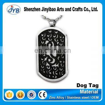 sublimation engraved dragon dog tag christain