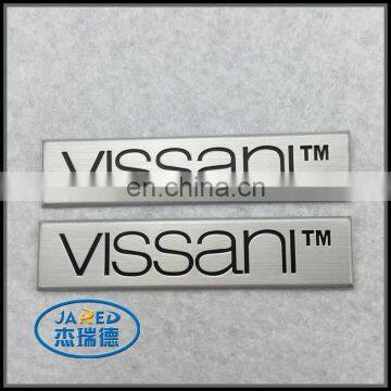 custom promotional aluminum engraved metal logo