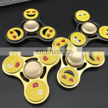 2017 new design emoji hand fidget spinner toys hot funny emoji toys gifts EDC hand spinner toys gifts with custom label logo